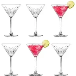 Pasabahce 440176 Timeless Martiniglas - 4er Set, 230ml transparentes Glas für stilvolle Cocktails und einfache Spülmaschinenreinigung