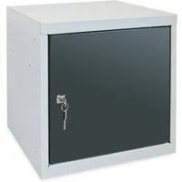 PROREGAL® Spind Schließfachwürfel Blocky mit Zylinderschloss - Spinde für sichere Aufbewahrung, aus robustem 1 mm Stahl, pulverbeschichtet und ideal für Lager, Werkstätten oder Zuhause. Mit 2 Schlüsseln abschließbar, 5 Jahre Garantie.