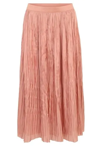 Cartoon Damen Plisseerock mit offenem Saum 36, apricot - Damenrock im femininen Stil, ausgestellt und aus hochwertigem Material. Ideal für elegante Anlässe oder lässige Outfits.