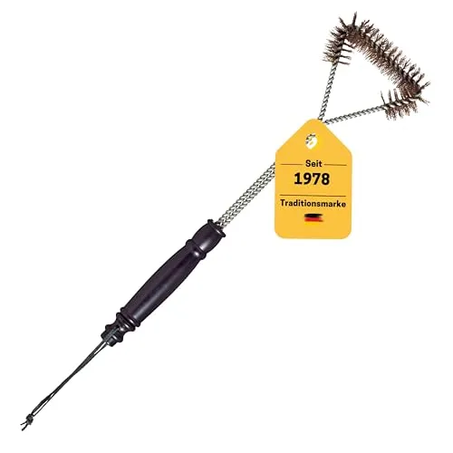 Best Sporting Grillbürste dreiseitig | 40 cm Länge | Edelstahlborsten für effektive Reinigung | Perfekt für Grillroste jeder Art | Ideal für eine mühelose Pflege deines Grills