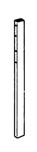 sanicomfort Standrohr für Heizkörper, 76 cm  Befestigung