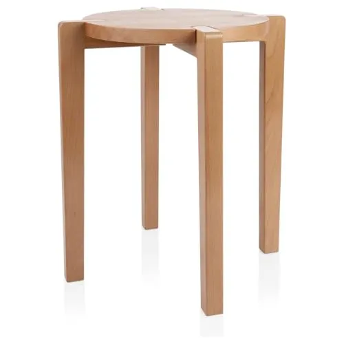 Sport-Tec Gymnastikhocker aus Holz, Ø 35 cm in braun von Sport-Tec