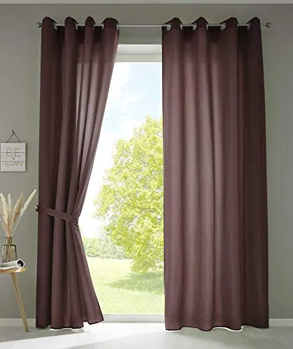 Vorhänge & Gardinen Braun von Gardinenbox