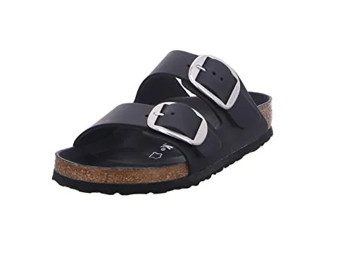 BIRKENSTOCK Pantoffeln Arizona Big Buckle LEOI Black HEX - Wanderschuhe in Schwarz, mit großem Schnallen-Design für optimalen Halt und Komfort. Ideal für entspannte Spaziergänge oder den Alltag.