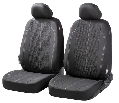 Walser Autositzbezug Tratto Vordersitze Basic schwarz - Sitzbezüge für Vordersitze, strapazierfähig und pflegeleicht, idealer Schutz für Ihr Autointerieur.