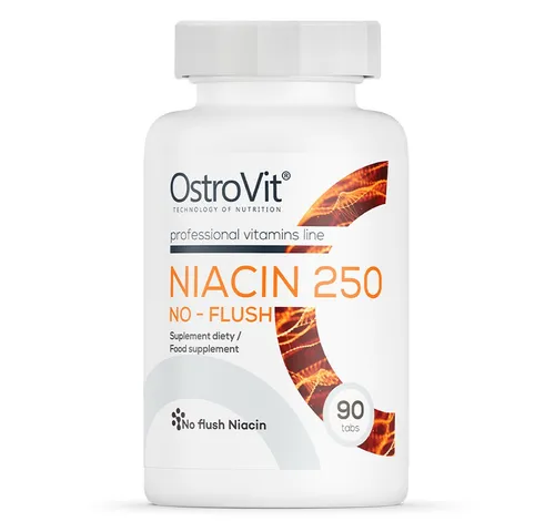 OstroVit Vitamin B3 Niacin Inositolhexanicotinat 90 Tabletten Kapseln, 43 g, Quelle von Niacin in Form von Inositol-Hexanikotinat.