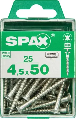 Spax Universalschrauben 4.5 x 50 mm PZ 2 - 25 Stk.  Schraube