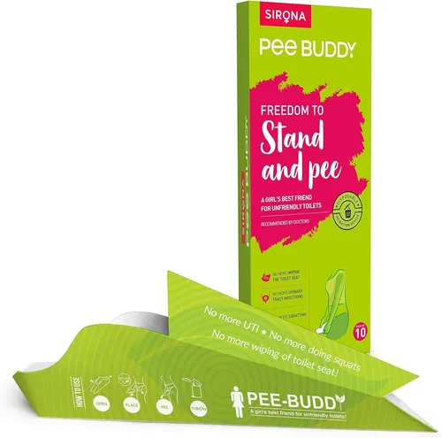 Sirona Urinal Einweg-Uriniertrichter für Frauen – hygienisch & wasserfest, Nicht zutreffend, Abgang Nicht zutreffend, (Einweg-Urinierhilfe-Set für Frauen, 10-tlg., hygienische Einweg-Stand-und-Pinkel-Trichter aus wasserfestem Papier), Auslaufsicher, hygienisch, kompakt, reisefreundlich, umweltfreundlich