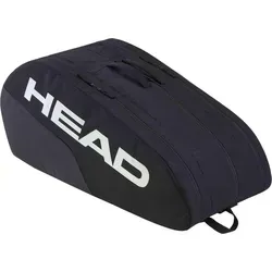 HEAD Base Racquet Bag L, black - Tennisschläger Tasche mit Platz für bis zu 9 Schläger, bietet verbesserte Stabilität und komfortablen Transport durch neue Tragegriffe und Rucksackgurte.