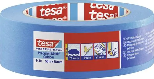 Tesa PRECISION OUTDOOR 04440-00003-00 Kreppband tesa Professional Blau (L x B) 50m x 38mm 1St.