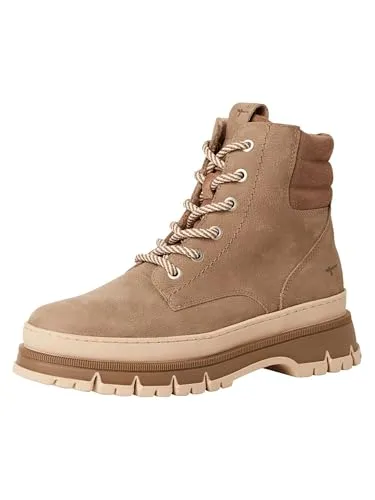 Tamaris Lederstiefelette Schnürboots 41 EU in beige von Tamaris