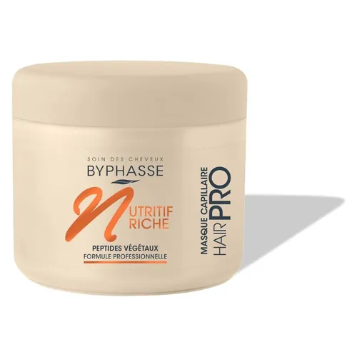 Byphasse Hair Pro Mascarilla Nutritiv 500ml - Nährende Haarmaske - Die Byphasse Hair Pro Mascarilla Nutritiv 500ml ist ideal zur Pflege von trockenem Haar. Sie spendet intensive Feuchtigkeit und sorgt für geschmeidige, glänzende Haare. Für den täglichen Einsatz geeignet.