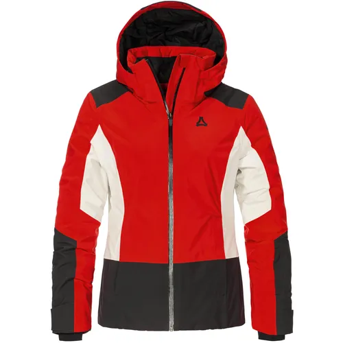 Schöffel Zandwel Women Skijacke in Scarlet Red (38) - Funktionsjacke für Damen, ideal für Skifahrerinnen; bietet optimalen Schutz mit 10.000 mm Wassersäule, atmungsaktiver Membrane und hohem Tragekomfort durch 2-Wege-Stretch.