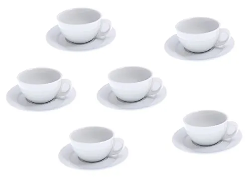 Cappuccinotasse Italia mit Untertasse 6er Pack