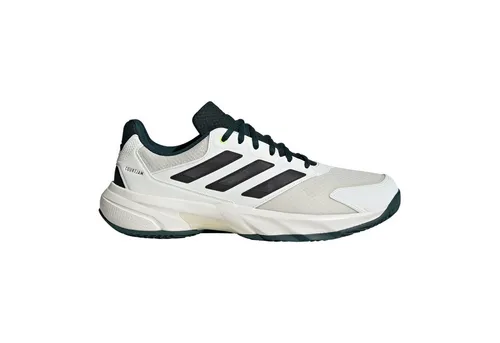 Adidas Herren CourtJam Control 3 Clay Tennis Schuhe - Atmungsaktive Tennisschuhe mit Bounce Zwischensohle und Torsion System für optimale Bewegungsfreiheit. Aus recycelten Materialien gefertigt, ideal für den Platz.