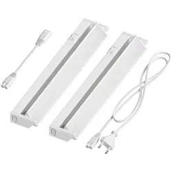 ledscom.de LED Unterbau-Leuchte LIWO 35cm, schwenkbar, 538lm, 2er Set - Praktische LED Unterbauleuchte für vielseitige Anwendungen mit 135° Schwenkbereich. Energieeffizient und ideal für Küche, Flur oder Werkstatt. Direkt anschließbar an 230V.