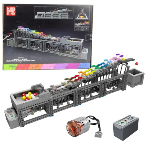 Motorisierte Kugelbahn Bausteine Set 1038 Teile