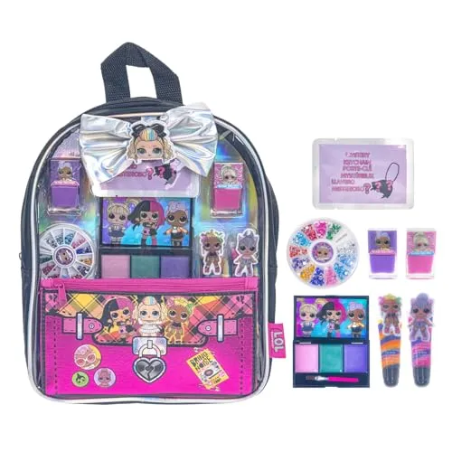 Townley Girl L.O.L. Surprise! Make-up gefüllt Rucksack Set einschließlich Lippenbalsam Nagellack Nagelfile Haarbögen Sleepovers Makeovers Alter 3