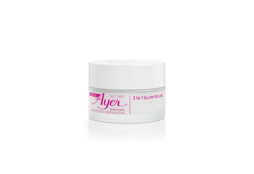 Ayer 3 in 1 Glow Peeling 50 ml - Luxuriöses Gesichtspeeling für einen strahlenden Teint. Sanfte Reinigung und Verfeinerung der Hautstruktur für ein glattes Hautgefühl und frische Ausstrahlung.