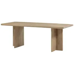 Esstisch Ato - Mangoholz Natur, 180 x 90 cm - Klassischer Esstisch aus hochwertigem Mangoholz, ideal für gesellige Abende. Mit großzügiger Tischplatte bietet er Platz für Familie und Freunde und wird zum stilvollen Mittelpunkt Ihres Essbereichs.
