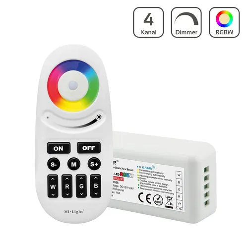 MiBoxer Set Controller & Fernbedienung RGBW | Dimmen Farbsteuerung FUT028