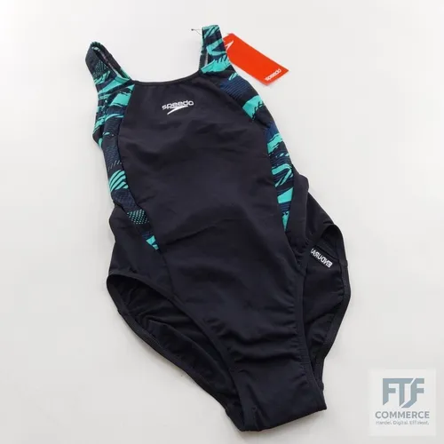 Speedo Damen HyperBoom Splice Muscleback Badeanzug - Klassischer Muscleback-Badeanzug für Training und Fitness, schnell trocknend und chlorbeständig für optimalen Komfort im Wasser.