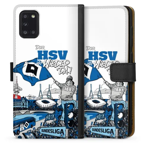 Klapphülle für Samsung Galaxy A31 Aufstieg Hamburger SV Offizielles Lizenzproduk