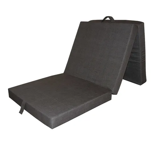 VitaliSpa® Klappmatratze Anthrazit 190 x 70 cm - Matratze für Seitenschläfer, 10 cm hoch, ideal für flexible Schlaflösungen und platzsparend faltbar. Geeignet für Körpergewicht bis 120 kg.