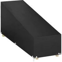vidaXL Abdeckung für Sonnenliege 12 Ösen 200x65x35/60 cm Polyethylen 319344