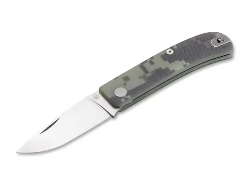 Manly Wasp CPM-S90V Digital Camouflage Taschenmesser - Taschenmesser mit rostbeständiger Klinge aus CPM-S90V Edelstahl, ideal für EDC-Anwendungen. Mit einer Gesamtlänge von 17,6 cm und einem griffigen Kunststoffgriff.