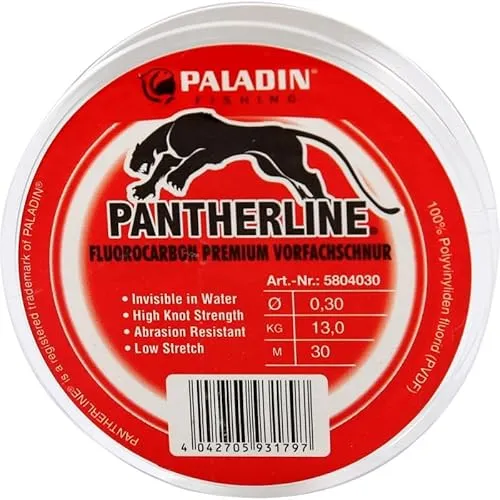 Paladin Pantherline Fluoro Carbon Vorfachschnur Durchmesser 0,12 mm