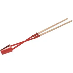 Idealspaten Erdlochausheber Jumbo mit Eschenstiel - Erdlochausheber, Größe 1, ideal für müheloses Ausheben von Erdlöchern dank robustem Design und komfortablem Eschenstiel.