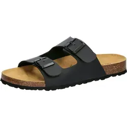 Lico Bioline Platino Damen Niedrige Hausschuhe, Schwarz, 36 EU - Pantoletten für Damen, ungefüttert und mit offener Schuhspitze für höchsten Tragekomfort und luftigen Style.