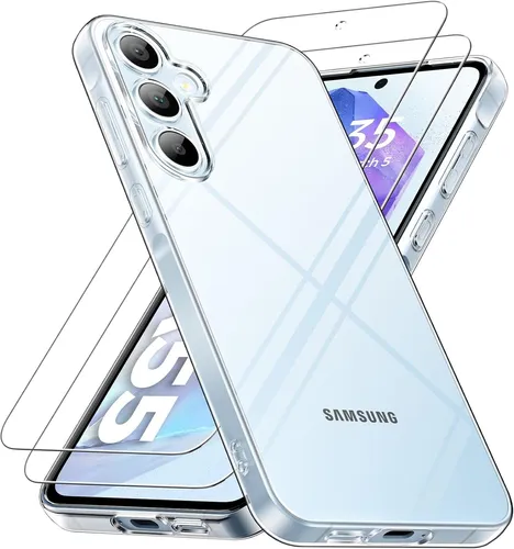Hülle + 2X Schutzglas für Samsung Galaxy A55 5G Hartglas Full Screen Case 9H