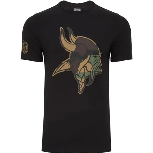 New Era Shirt - NFL Minnesota Vikings schwarz/camo - M