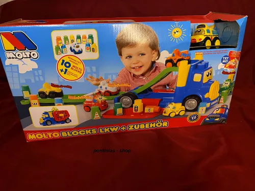 Molto Blocks LKW + Zubehör Kinder Spielzeug Auto Transporter Truck Neu OVP