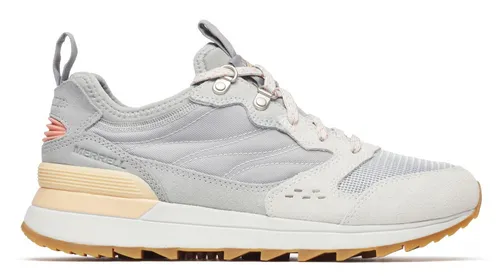 Merrell Alpine 83 Sneaker Recraft gale 37 - Damen Wanderschuhe mit hochwertigem Wildleder und 100% recyceltem Textil, ideal für umweltbewusste Wanderer. Der Neopren-Stretchkragen sorgt für einfachen Einstieg, während die Gummizwischensohle für Stoßdämpfung und Haltbarkeit sorgt.