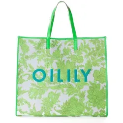 Oilily Speak Joy Shopper mit Neon-Akzenten - Geräumiger Oilily Shopper mit Zipper, verstärktem Boden und stylischen Neon-Elementen. Ideal für den Einkauf und mit Platz für DIN A4-Unterlagen. Ein modischer Begleiter mit viel Stauraum!