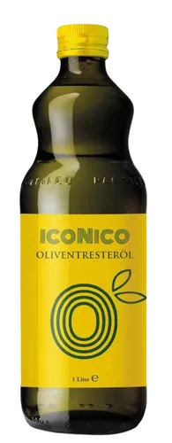 ICONICO - Olio di Sansa di Oliva/Olivenöl zum Kochen/Braten aus Apulien - 1 L