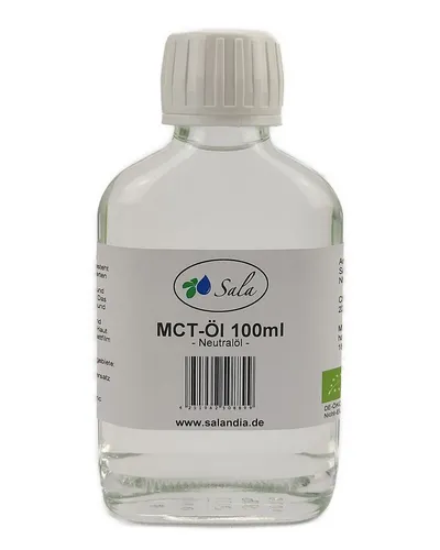 Sala MCT-Öl Neutralöl BIO Premium Kokosfett 100 ml NH Glasflasche