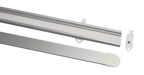 Gardinia 10010971 Paneelwagen 60 cm, silber inklusiv Beschwerungsstab