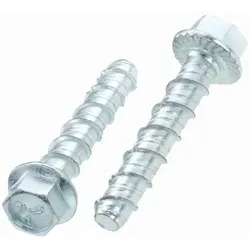 SCREWREBEL Betonschraube Sechskantkopf – verzinkt – selbstschneidend – für Durchsteckmontage, (25 St) 8 x 90 mm / SW13