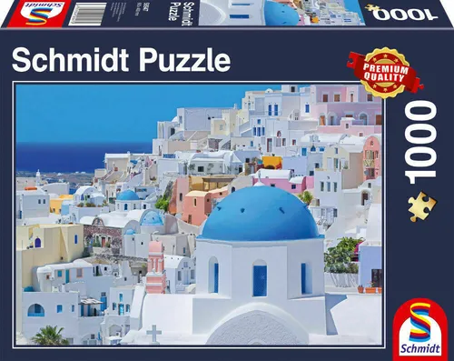 SANTORINI, KYKLADISCHE INSELN - Schmidt Puzzle 58947 - 1000 Pcs.