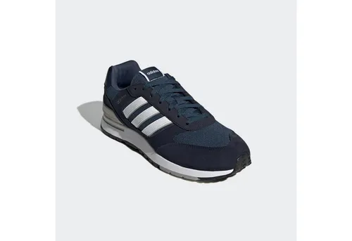 adidas Run 80s Sneaker GV7303 - Oldschool-Style in crew navy/cloud white, mit bequemer Cloudfoam Zwischensohle und recycelten Materialien