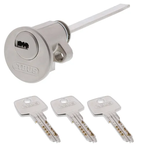 ABUS Außenzylinder Rundzylinder EC550 - Silber - Schließzylinder mit hoher Sicherheit, ideal für Außentüren, bietet zuverlässigen Einbruchschutz und Langlebigkeit.