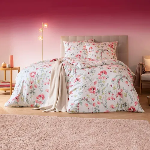 Estella Mako Jersey Bettwäsche Livia magenta 135x200 von ESTELLA