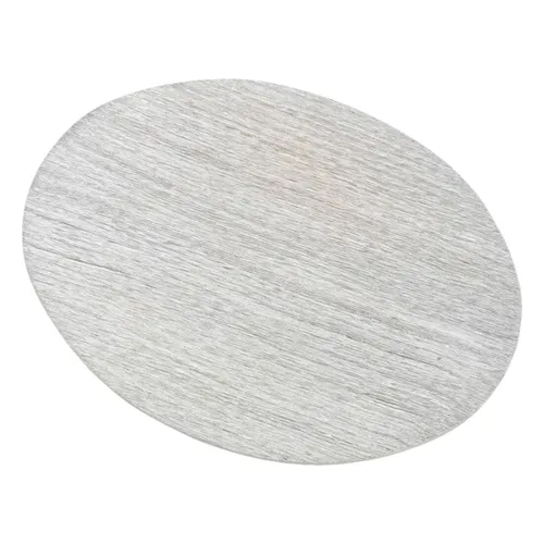 Kerzenteller Oval Aluminium Silber 13,5x10cm Untersetzer Kerzenhalter Tischdeko