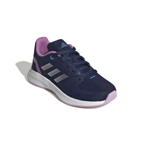 adidas Runfalcon 2.0 Kinder Laufschuhe, dunkelblau/pink - Laufschuhe für Kinder mit 3-Streifen Style, leichtes Design und optimalem Tragekomfort für Schule und Freizeit.