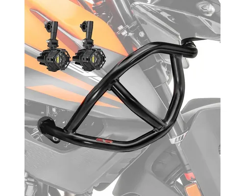 Motoguard Motor-Schutzhülle Set Sturzbügel oben + Scheinwerfer für KTM 390 Adventure 20-24 schwarz