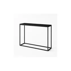 Konsolentisch Schwarz 100x80 cm - Eleganter Konsolentisch in Schwarz, ideal für Flure oder Wohnzimmer. Hochwertige Materialien und modernes Design sorgen für einen stilvollen Akzent.